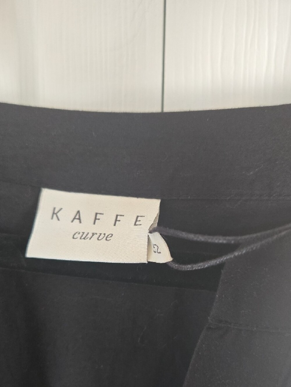 Kaffe Black Broderie Anglaise Peplum Blouse - Picture 2 of 5